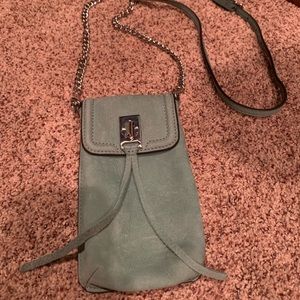 Rebecca Minkoff Blue Suede Small Crossbody